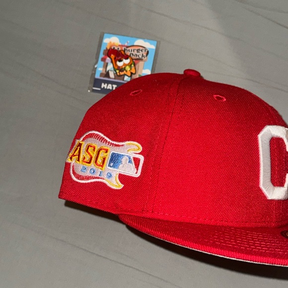 7 1/4 Cleveland Indians hat club exclusive burger pack new era 59fifty fitted - Picture 2 of 3